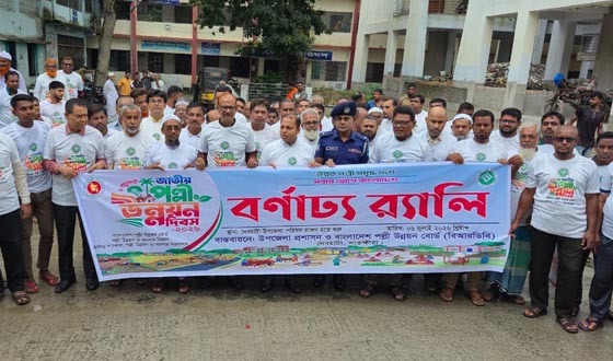 দেবহাটায় জাতীয় পল্লী উন্নয়ন দিবসে র‌্যালি ও বিতরণ