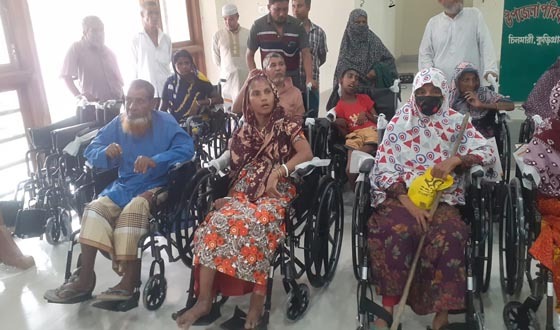 হুইল চেয়ার খান পাওয়ায় খুব উপকার হইলো