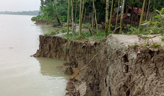 "প্রধানমন্ত্রীরে পাইলে পাও দুইডা ধইরা কইতাম নদীভাঙন থেকে মোগো বাঁচান"