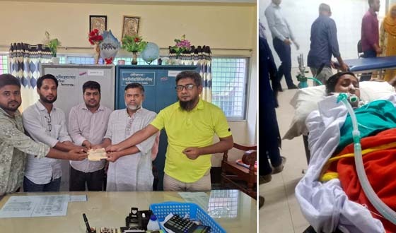 শাহ আলম চ্যারিটেবল ফাউন্ডেশন এক রোগীকে সহায়তা প্রদান