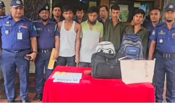 সোনারগাঁওয়ে জাপান প্রবাসীর গাড়িতে ডাকাতির ঘটনায় গ্রেফতার ৫