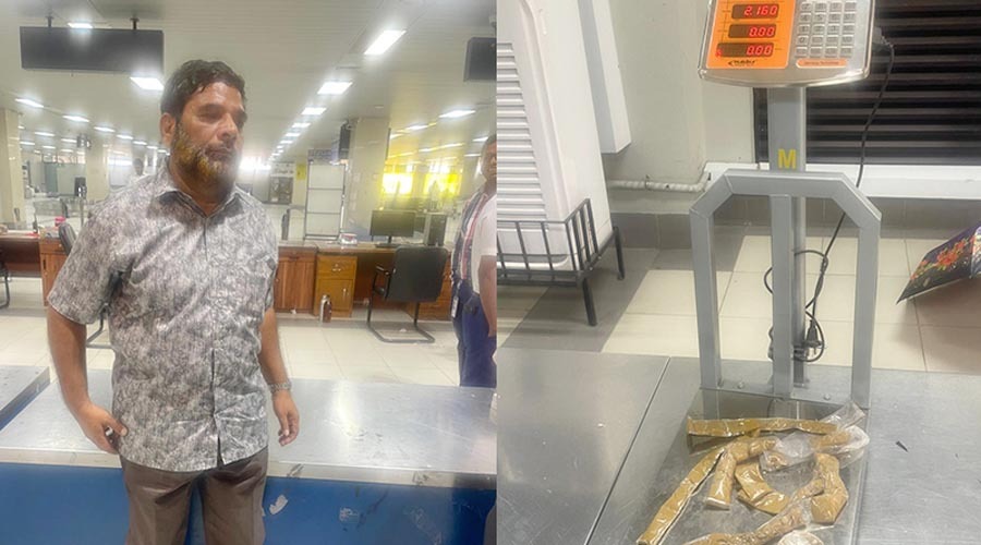 দুবাই ফেরত যাত্রীর শরীরে লুকানো ২.১৬ কেজি স্বর্ণ উদ্ধার