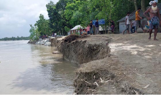 নাগেশ্বরীতে নদী ভাঙনে স্বপ্নভঙ্গ হাজারও পরিবারের