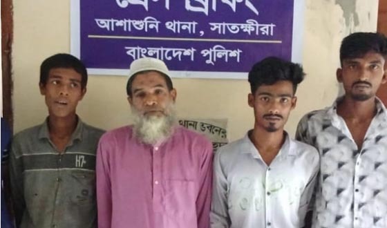 আশাশুনি থানা পুলিশের অভিযানে ৪ চোর গ্রেফতার