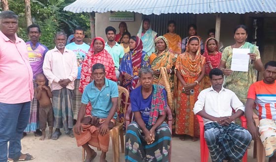 তানোরে আদিবাসী পল্লীর খাস পুকুর দখলের চেষ্টা