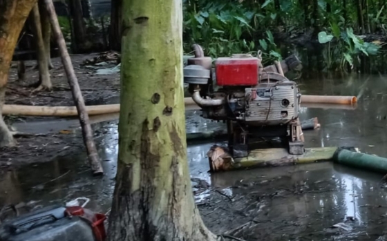 ভূরুঙ্গামারীতে অবৈধ বালু উত্তোলনে  ভ্রাম্যমাণ আদালতের অভিযান