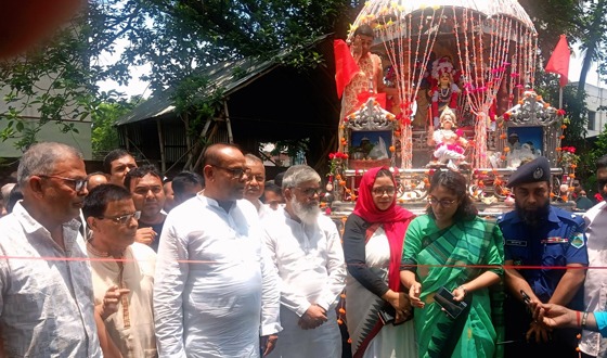 মহাদেবপুরে শ্রী শ্রী জগন্নাথ দেবের রথযাত্রা উদ্বোধন