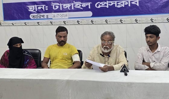 টাঙ্গাইলে মামলা করায় ভুক্তভোগী পরিবারে দফায় দফায় সন্ত্রাসী হামলা