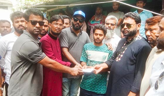 আরিয়ানের পরিবারের পাশে উপজেলা ছাত্রদল, কর্মসংস্থানের আশ্বাস