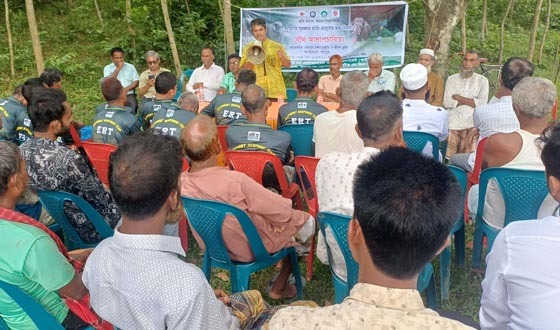 শেরপুর পাহাড়ী জনপদে হাতি-মানুষের দ্বন্দ্ব নিরসনে মতবিনিময়