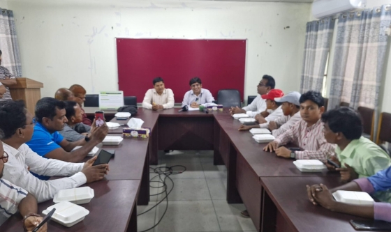 বাগমারায় উপজেলা স্বাস্থ্য কর্মকর্তার  সাংবাদিকদের সাথে মতবিনিময়