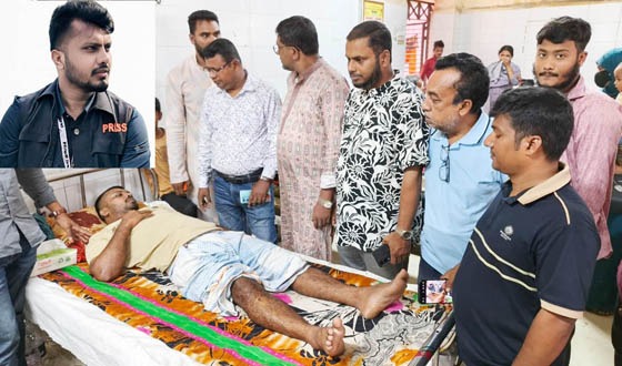 আহত সাংবাদিকের পাশে সাংবাদিক নির্যাতন প্রতিরোধ কমিটি