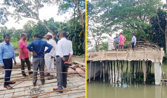 ঢালাইয়ের কয়েক ঘণ্টার মধ্যেই সেতুর স্লাব ধস, তদন্তে দুইটি টিম