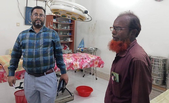 লোহাগড়ায় চিকিৎসা সেবার মান নিশ্চিতে প্রাইভেট ক্লিনিক পরিদর্শন