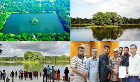 ঐতিহ্যবাহী দুর্গাসাগরের সৌন্দর্য্য রক্ষা করতে স্মারকলিপি