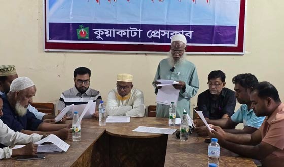দখলে থাকা জমি ও মার্কেট ফেরত চেয়ে বিএনপি নেতার সংবাদ সম্মেলন