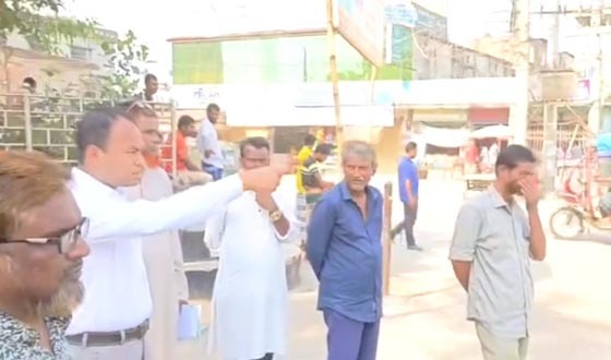 যানজট নিরসন ও অতিরিক্ত ভাড়া রোধে ইউএনওর তদারকি