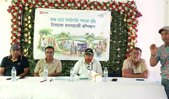 চাটমোহরে মৎস্যচাষীদের দক্ষতা বৃদ্ধি বিষয়ক প্রশিক্ষণ