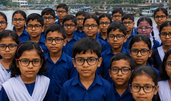 স্বল্প দৃষ্টির রোগে ভুগছে বরিশালের ৩০ শতাংশ শিশু