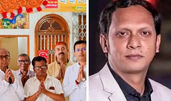 চাঁদপুরে লিটন সাহার মৃত্যুতে মন্দিরে বিশেষ প্রার্থনা