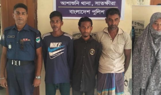 আশাশুনিতে পুলিশী অভিযানে ৪ আসামী গ্রেফতার