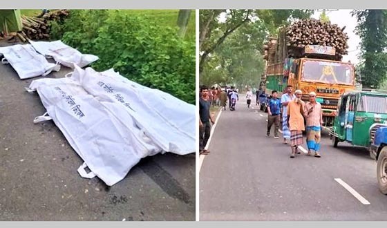 টাঙ্গাইলে দাঁড়িয়ে থাকা ট্রাকে পিকআপের ধাক্কায় নিহত ৪
