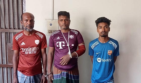 কেশবপুরে আন্তঃজেলা তিন গরু চোর গ্রেফতার