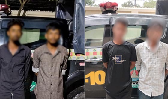 পৃথক অভিযানে ফরিদপুরে ১৯.৫ কেজি গাঁজা’সহ ৪ মাদক ব্যবসায়ী গ্রেফতার