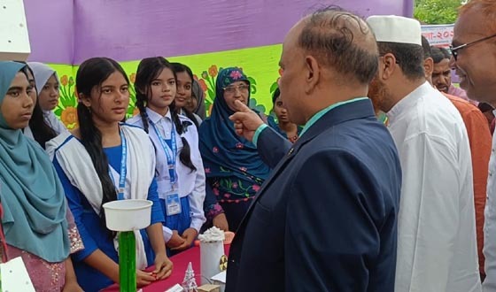 নাগেশ্বরীতে জ্ঞান সিন্ধু যুব বিজ্ঞান ক্লাবের বিজ্ঞান মেলা