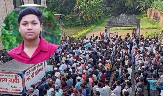 সেনবাগে নিহত ফাহিমের জানাযা অনুষ্ঠিত