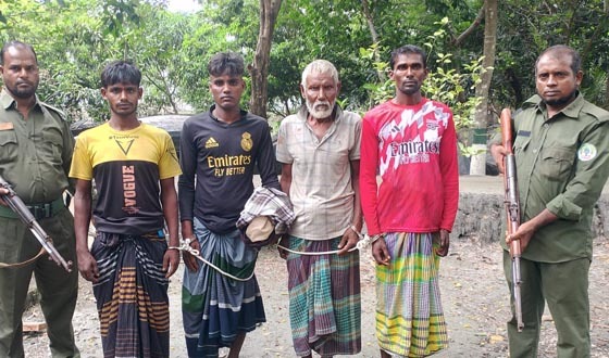 সুন্দরবনে নিষিদ্ধ সময়ে মাছ শিকার, ৪ জেলেসহ ২ নৌকা আটক