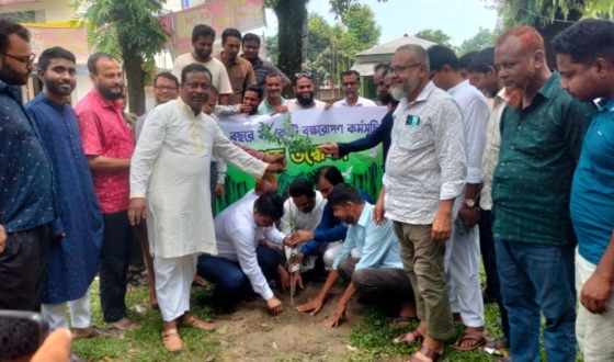 ভূরুঙ্গামারীতে বৃক্ষরোপণ উদ্বোধন