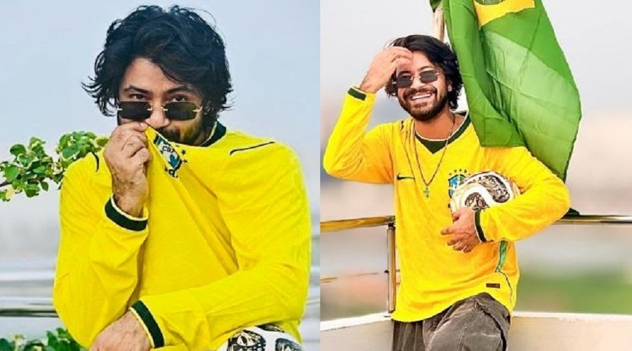ব্রাজিলের হলুদ জার্সিতে ধরা দিলেন শরিফুল রাজ