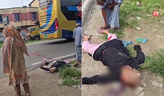 চাঁদপুরে বাসের ধাক্কায় বৃদ্ধা নিহত