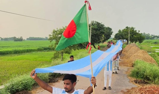 চাটমহরে আর্জেন্টিনার সমর্থকদের বিজয় মিছিল