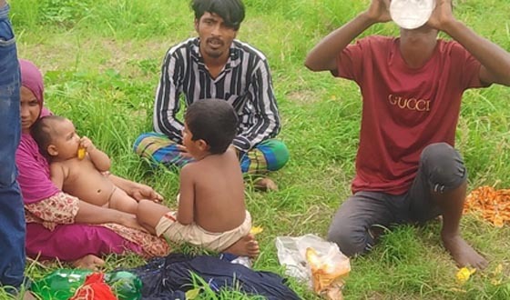 রৌমারী সীমান্তের শূন্যরেখায় ৯ বাংলাভাষীর মানবেতর জীবন