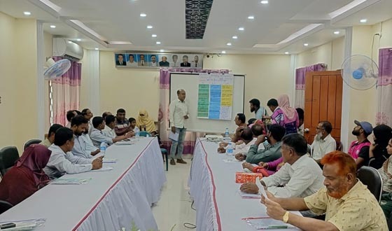 কালীগঞ্জ পৌরসভায় ক্লাস্টার উন্নয়ন কর্মশালা