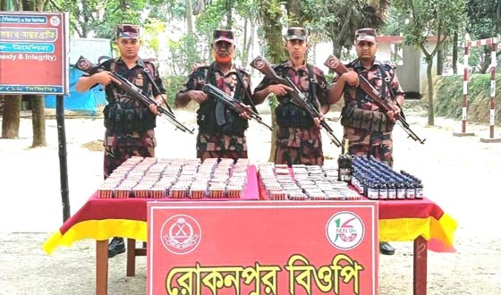 গোমস্তাপুরে ভারতীয় নেশাদ্রব্য জব্দ