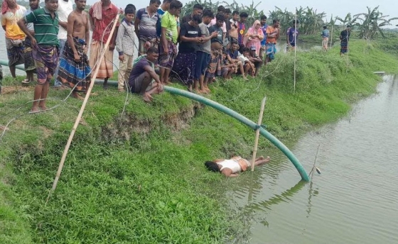 রাজশাহীতে পুকুরে সেচ দিতে গিয়ে বিদ্যুৎস্পৃষ্টে শ্রমিকের মৃত্যু