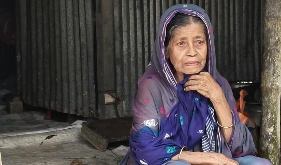 কালীগঞ্জে বীর মুক্তিযোদ্ধার স্ত্রী আফেলার মানবেতর জীবনযাপন