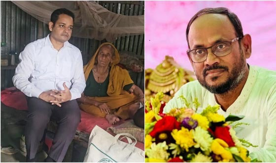 অসহায় বৃদ্ধা জয়গুনের পাশে দাঁড়ালেন প্রতিমন্ত্র টুকু