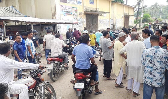 হিলিতে বিএনপির মোটরসাইকেল শোডাউন