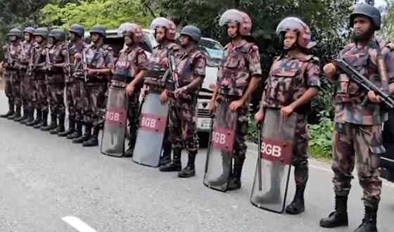 শেরপুরে সতর্ক অবস্থানে বিজিবি