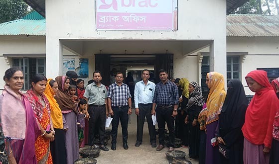 গ্রামীণ নারীদের স্বাবলম্বী করতে ব্র্যাকের হাঁস-মুরগির বাচ্চা বিতরণ