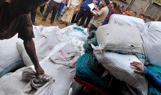 কিশোরগঞ্জে অর্ধকোটি টাকার চায়না দুয়ারী ও কারেন্ট জাল জব্দ