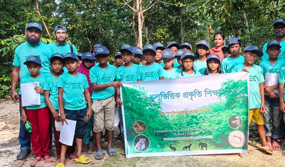 বীরগঞ্জে শিক্ষার্থীদের বিদ্যালয়ভিত্তিক প্রকৃতি শিক্ষা কার্যক্রম
