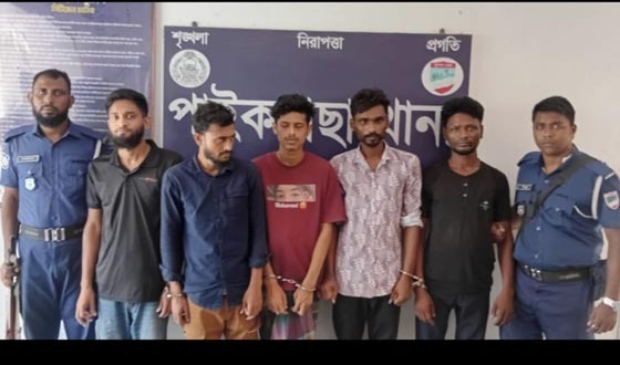 পাইকগাছায় মাদকসহ আটক ৫ জনকে ৬ মাসের জেল