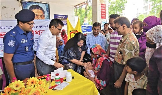 টাঙ্গাইলে জাতীয় ভিটামিন ‘এ’ প্লাস ক্যাপসুল ক্যাম্পেইনের উদ্বোধন