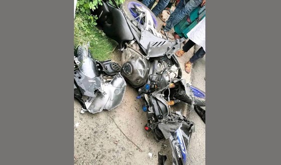 মোটরসাইকেল পিকাপ মুখোমুখি সংঘর্ষে মোটরসাইকেল চালক নিহত
