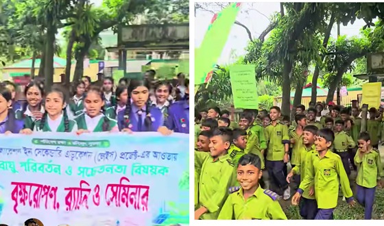 বাজিতপুরে বৃক্ষরোপনের র‌্যালী ও সেমিনার
